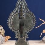 Vintage Bronze Avalokiteshvara - Indonesian Handcrafted Sculpture 17"